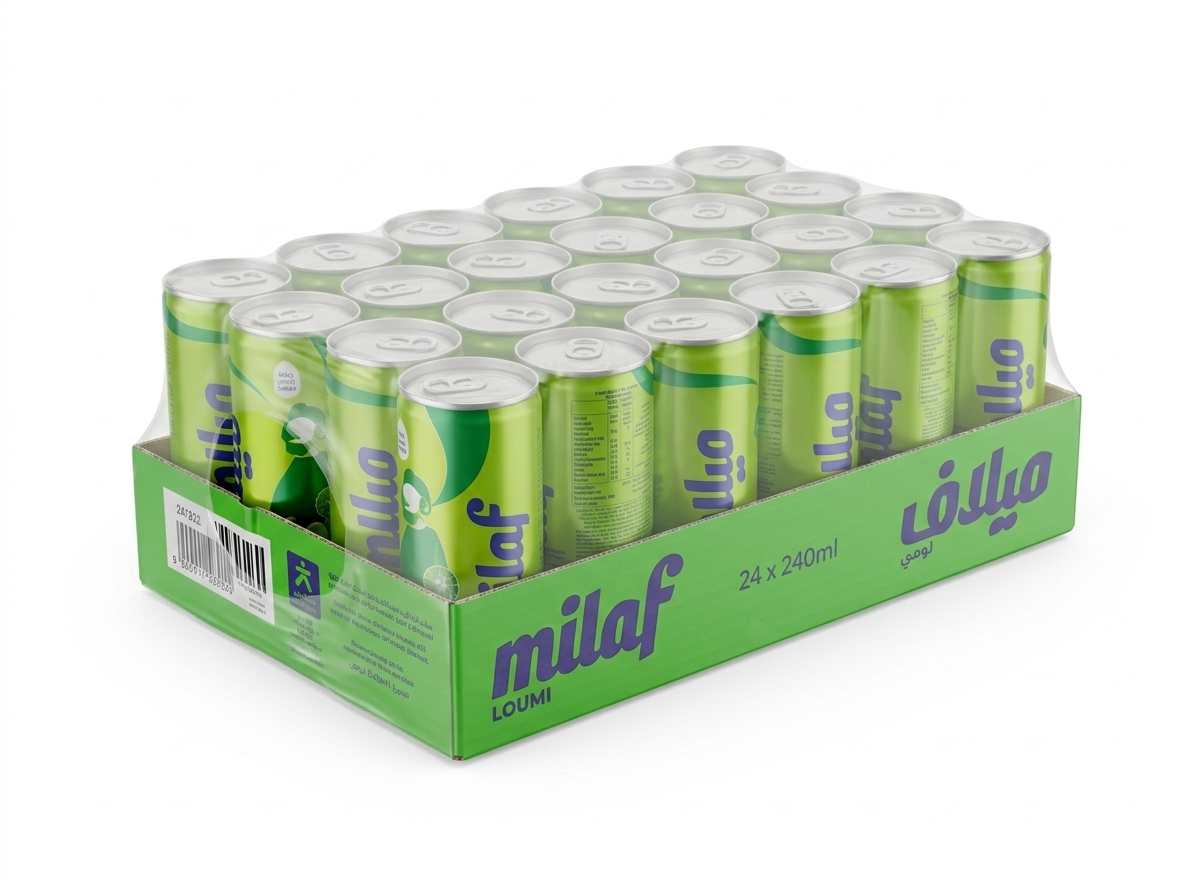 🌴 Milaf Loumi Cola Pack Citrus Flavor – 24 x 240ml Cans